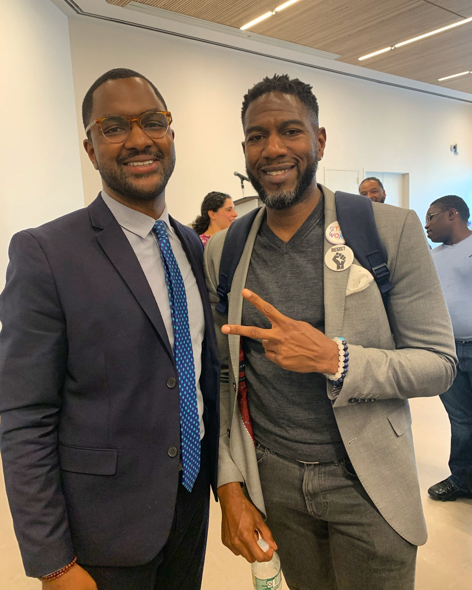Micah Griffin at a professional community event