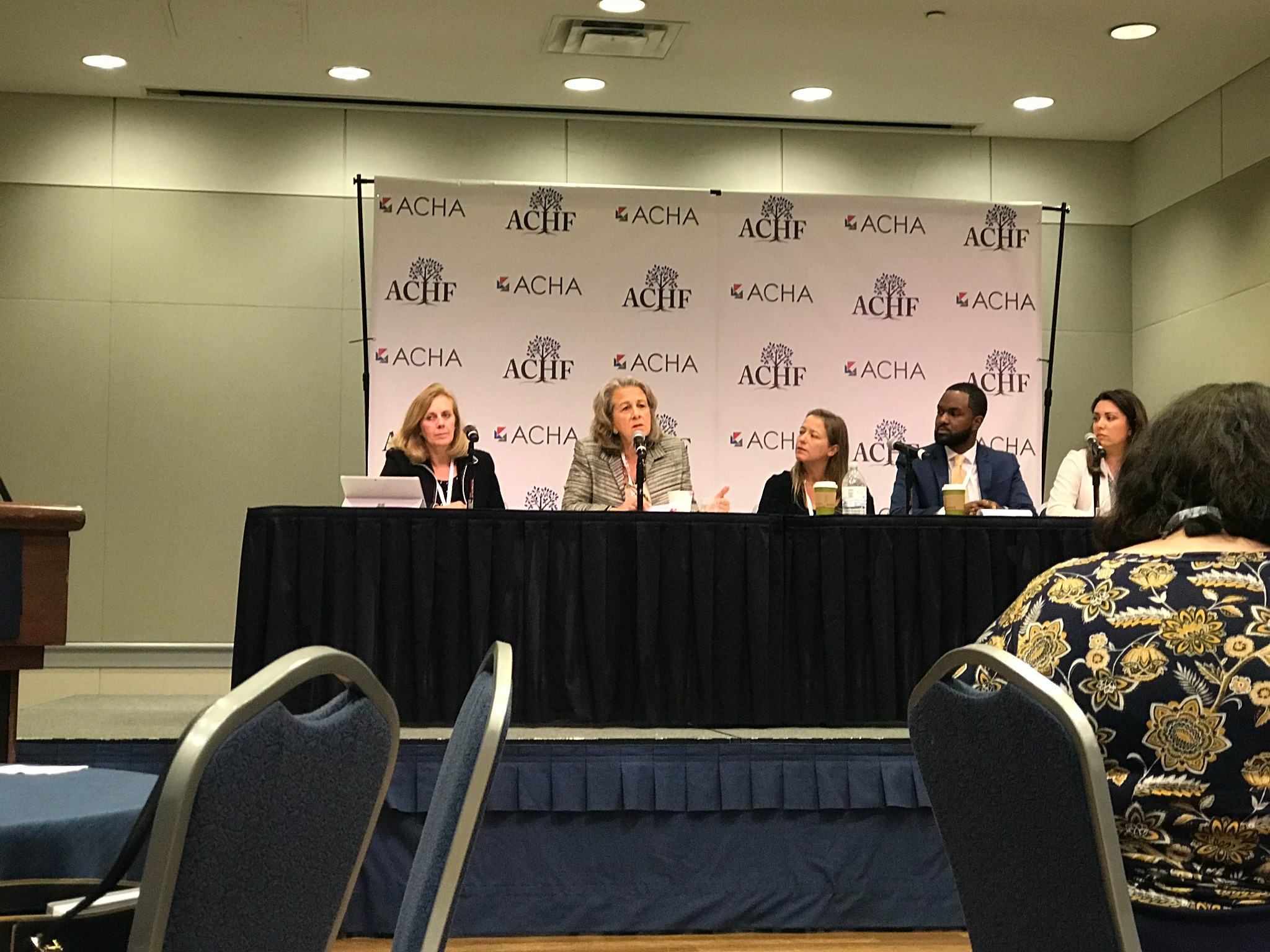 Participating in a college health conference panel