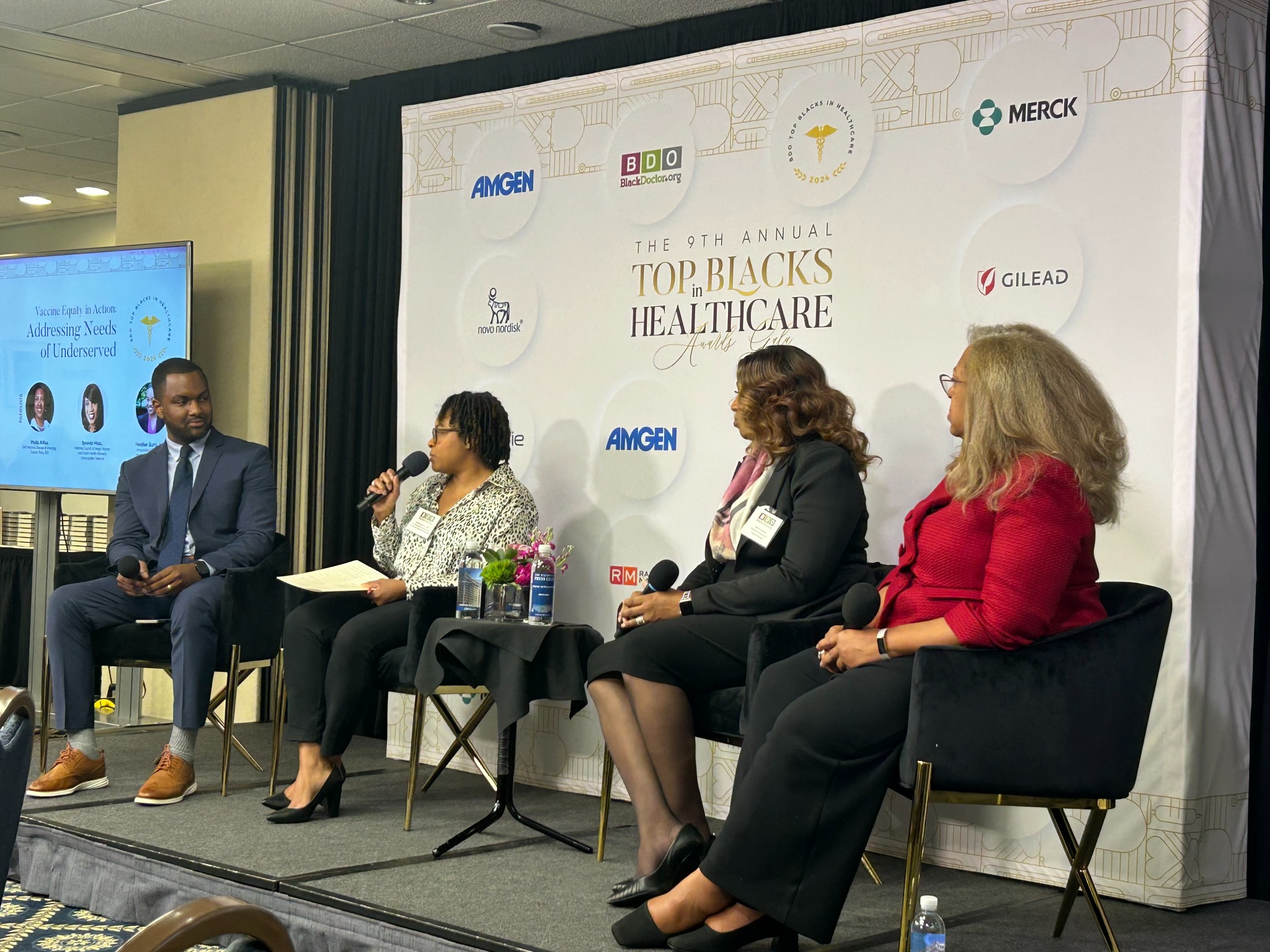Participating in a healthcare equity panel discussion