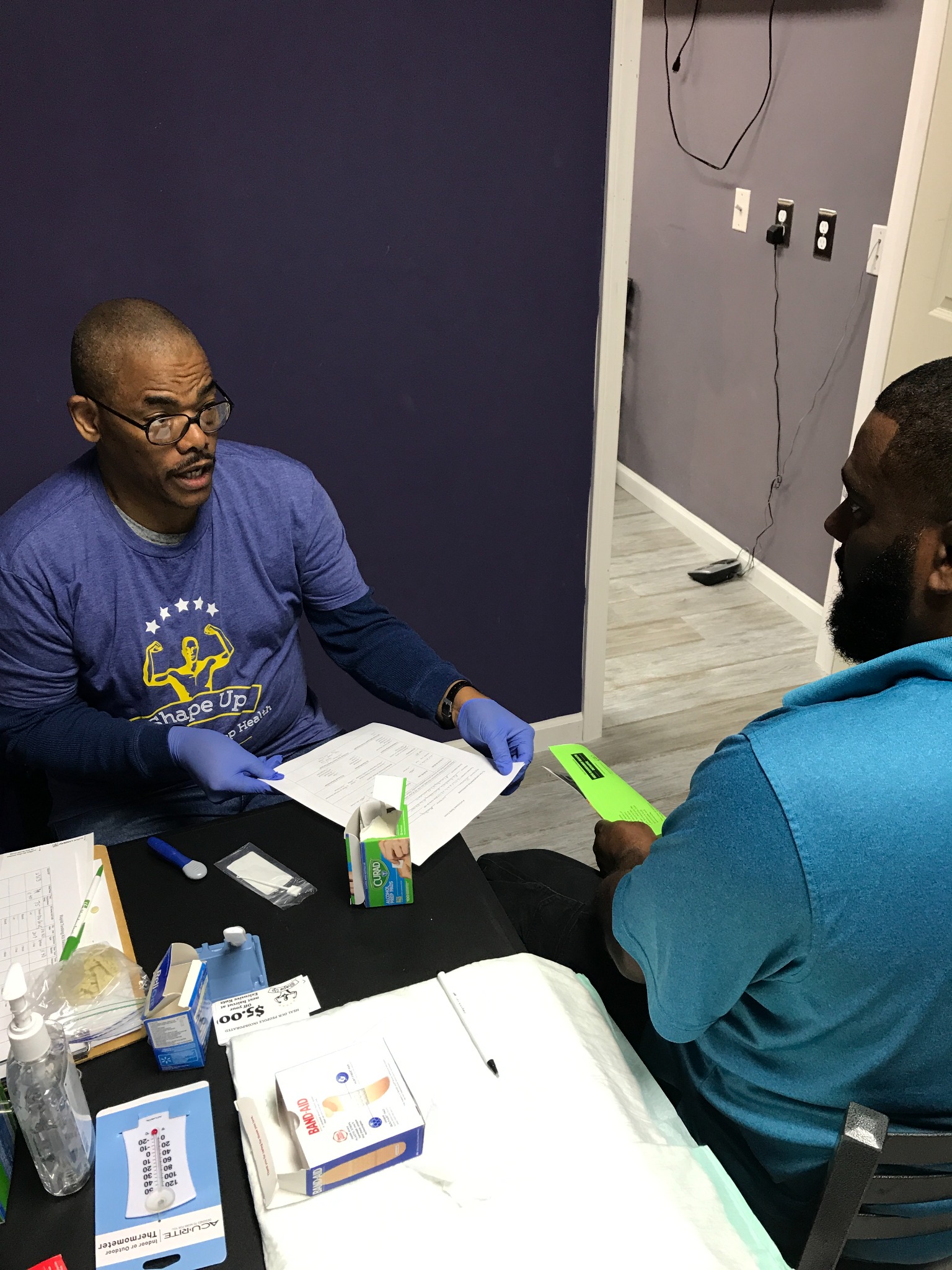 A community health screening conversation